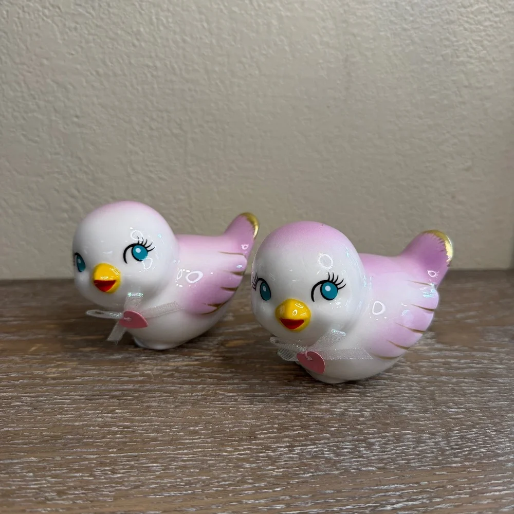 Target Spritz Valentine’s Day Purple, White & Gold Ceramic Love Bird
